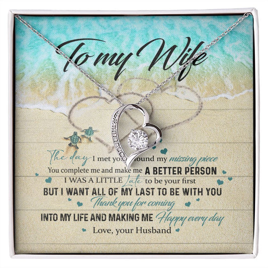 To My Wife Gift Alluring Necklace Valentines Gift For Wife Necklace For Women Forever Love Necklace