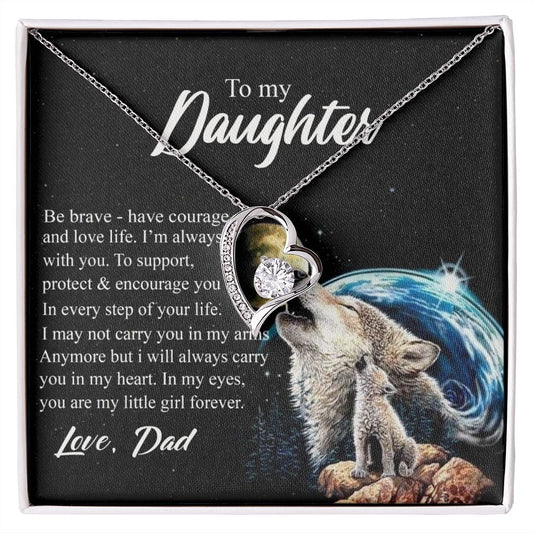 Mother Daughter Gift Ideas, To My Daughter Gift Necklace from Mom, Jewelry Pendant Present for Daughter, Birthday Christmas Gift Graduation Gifts for Daughters, Mother and Daughter Necklace 26 Forever Love Necklace