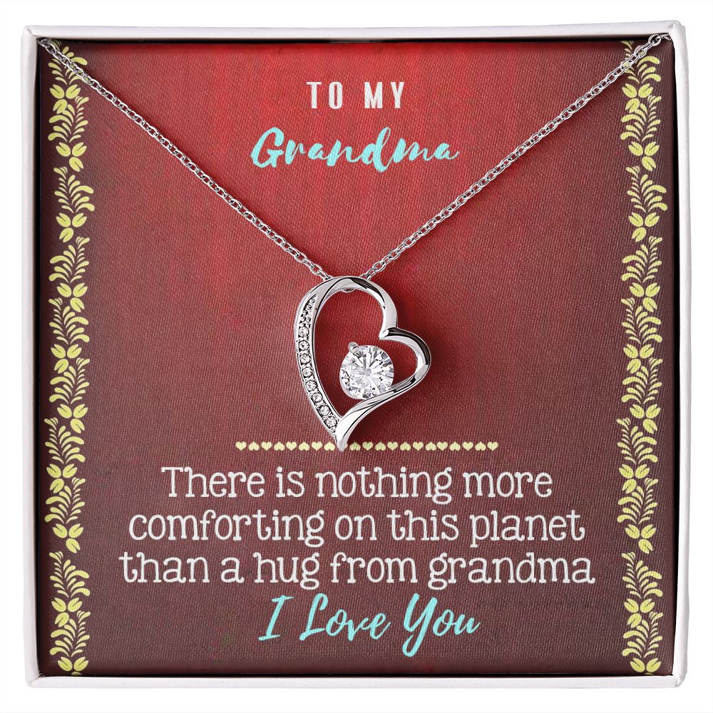 To My Grandma Necklace, Gift for Grandmother Necklace, Mothers Day Gift For Grandma Nana, Grandma Jewelry From Grandchildren GrandKids , Jewelry Box Gift For Grandma Grandmother20 Forever Love Necklace