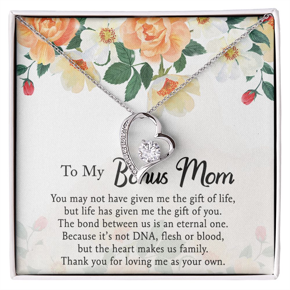 Mother Daughter Necklace as Daughter Gift from Mom, Mom Necklace as Christmas Gift for Mom from Son, Birthday Gift for Mother in Law Necklace, Bonus Mom Gifts for Step Mom Necklace5 Forever Love Necklace