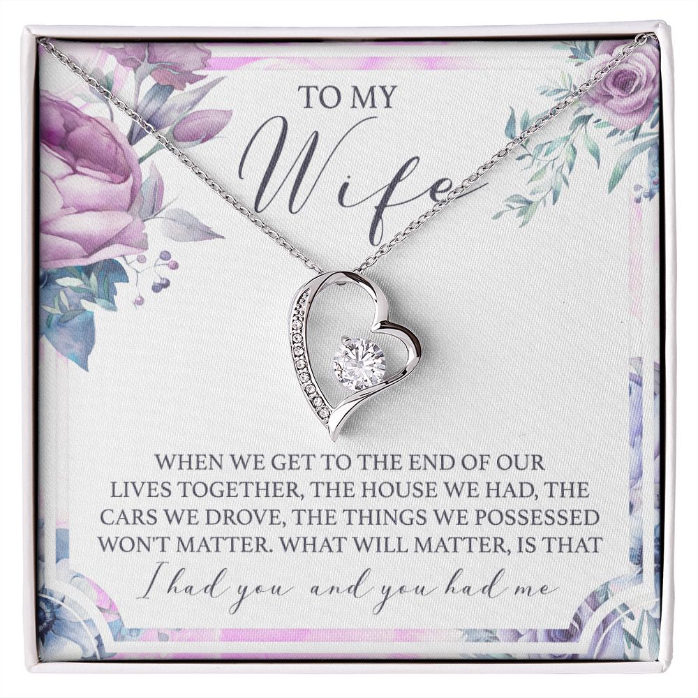 Birthday Gifts For Wife, Necklace Gifts For Wife From Husband, To My Wife Jewelry For Women , To My Wife Necklace  from Husband Wedding Anniversary Present For Wife, Beautiful Wife Jewelry Christmas 5 Forever Love Necklace