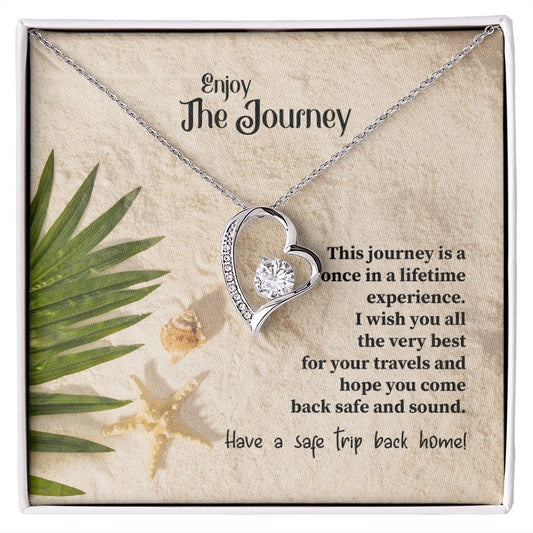 To My Mom Mother Necklace Pendant Gift Enjoy Your Journey By Sanad With Message Card Gift For Mom Forever Love Necklace