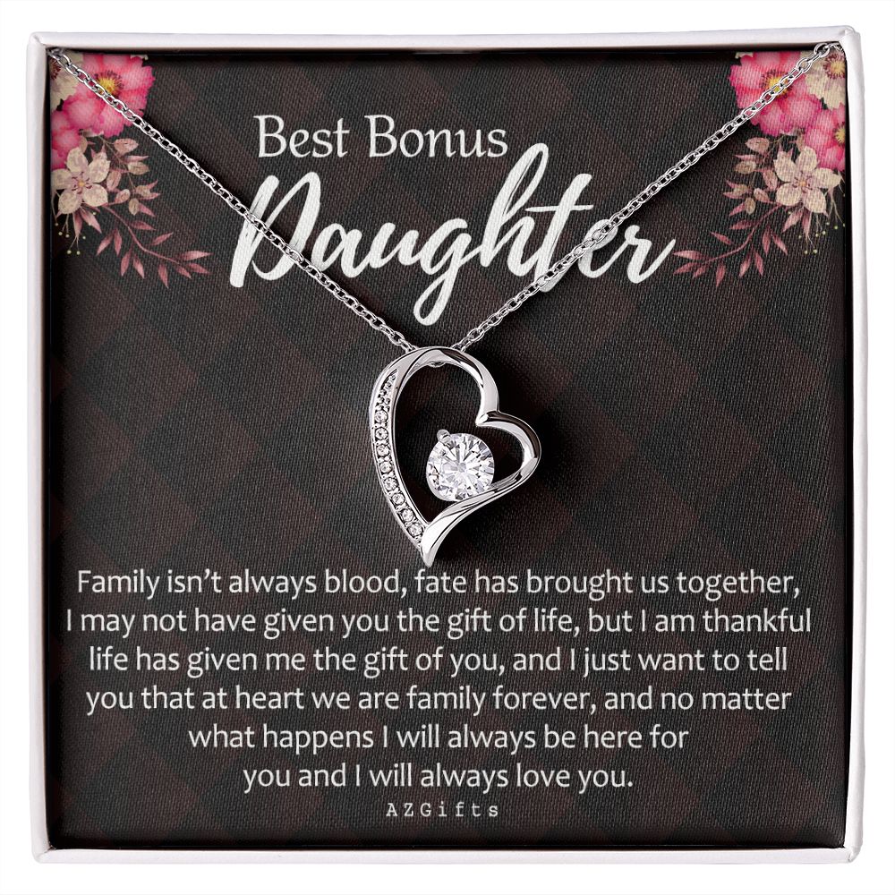 Daughter In Law Gifts Ideas, Daughter In Law Necklace, Gifts For Future Daughter In Law, Daughter In Law Birthday Gifts, Daughter-in-law Gifts From Mother In Law, Birthday Gifts For Daughter1 Forever Love Necklace