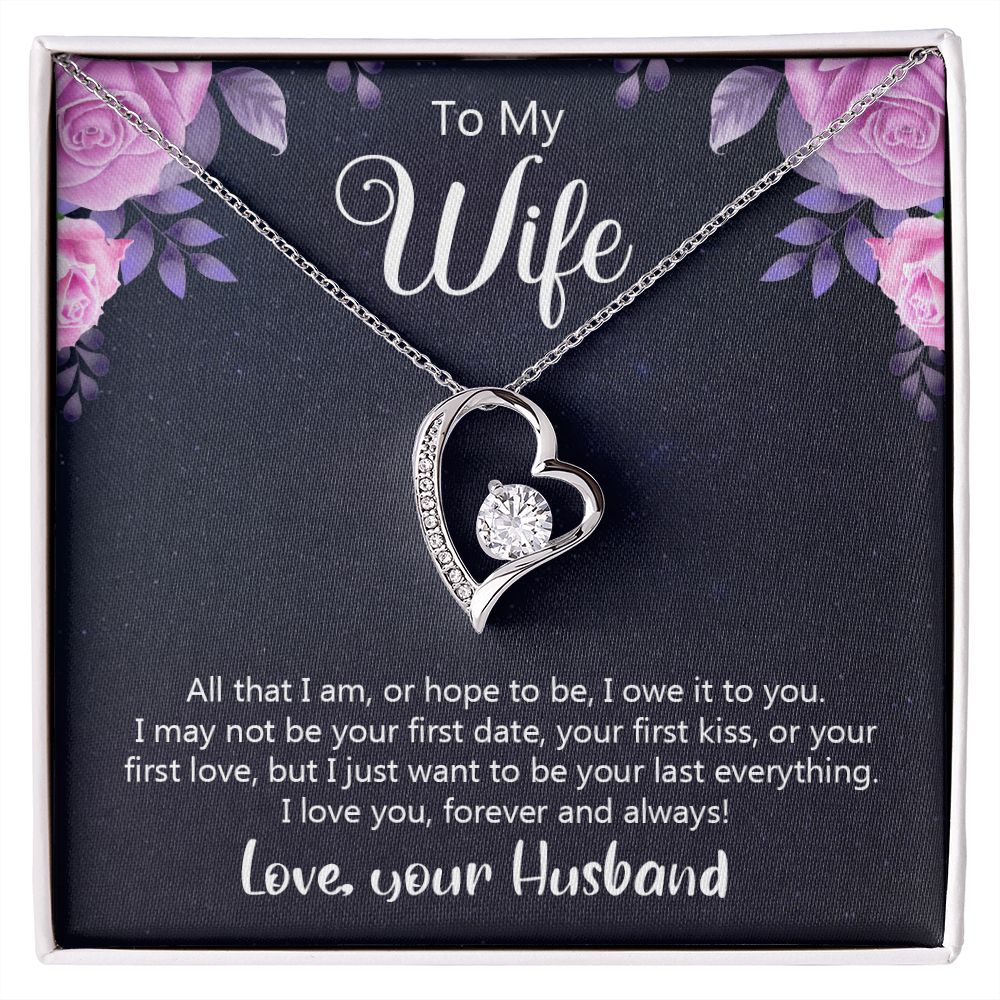 Birthday Gifts For Wife, Necklace Gifts For Wife From Husband, To My Wife Jewelry For Women , To My Wife Necklace  from Husband Wedding Anniversary Present For Wife, Beautiful Wife Jewelry Christmas31 Forever Love Necklace