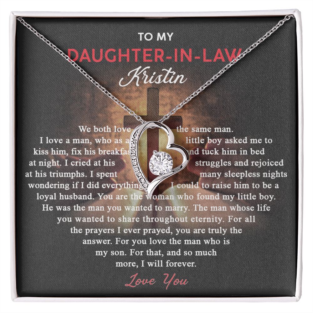 Daughter In Law Gifts Ideas, Daughter In Law Necklace, Gifts For Future Daughter In Law, Daughter In Law Birthday Gifts, Daughter-in-law Gifts From Mother In Law, Birthday Gifts For Daughter8 Forever Love Necklace