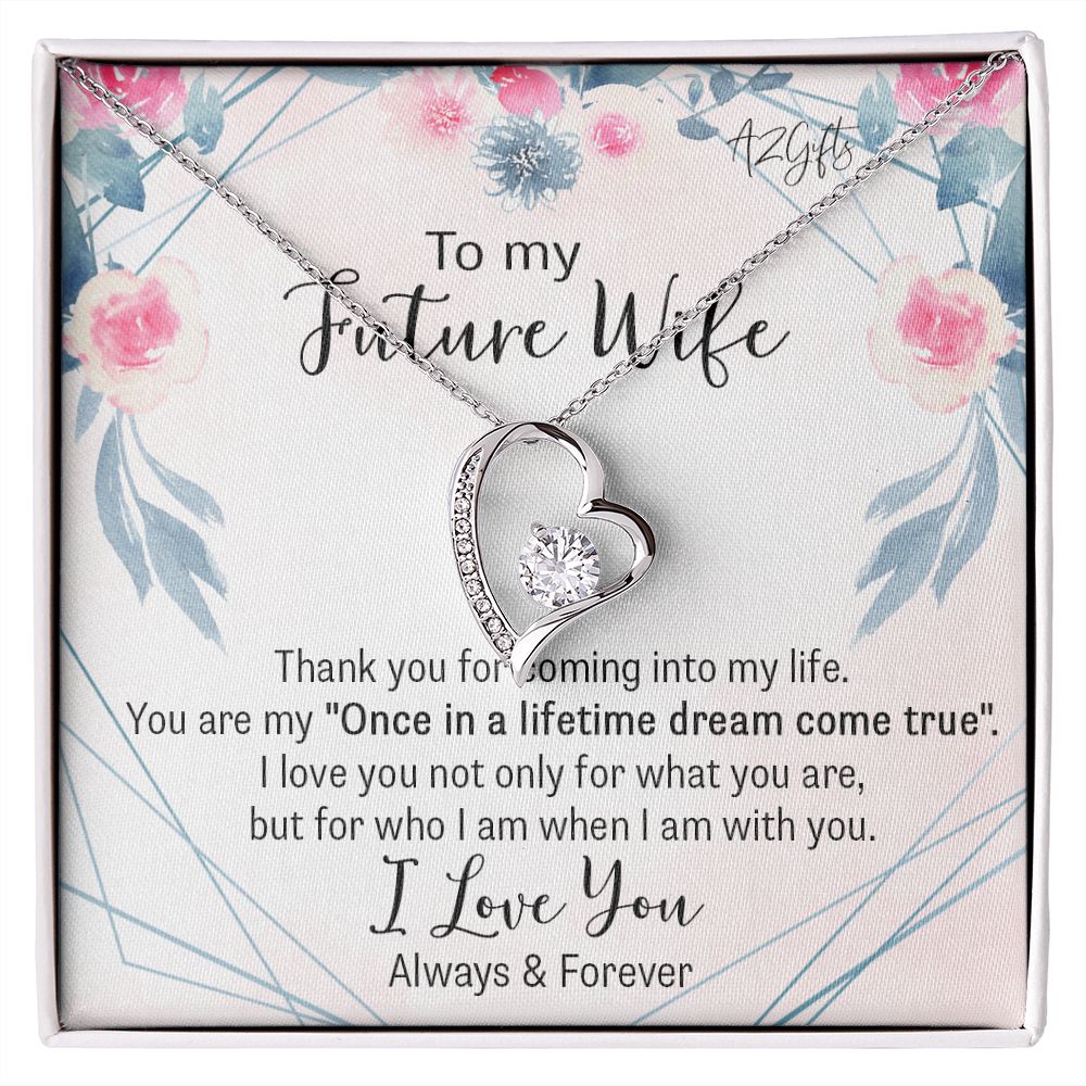 To My Girlfriend Necklace from Boyfriend To My Future Wife Necklace Jewelry For Girlfriend Gift For Girlfriend Gift for Her Romantic Birthday Valentines Day Gift For Girlfriend Gifts Necklaces for Forever Love Necklace