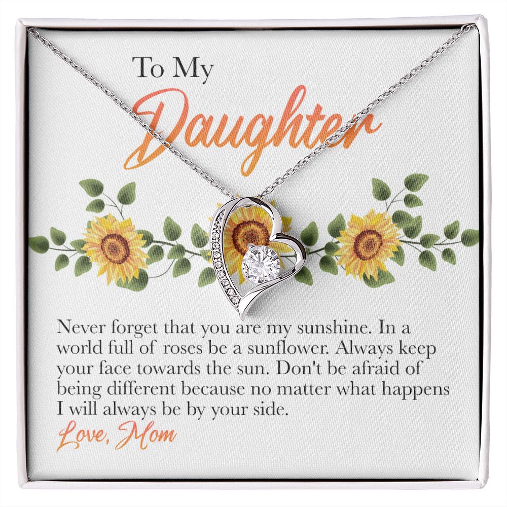 Mother Daughter Gift Ideas, To My Daughter Gift Necklace from Mom, Jewelry Pendant Present for Daughter, Birthday Christmas Gift Graduation Gifts for Daughters, Mother and Daughter Necklace 30 Forever Love Necklace