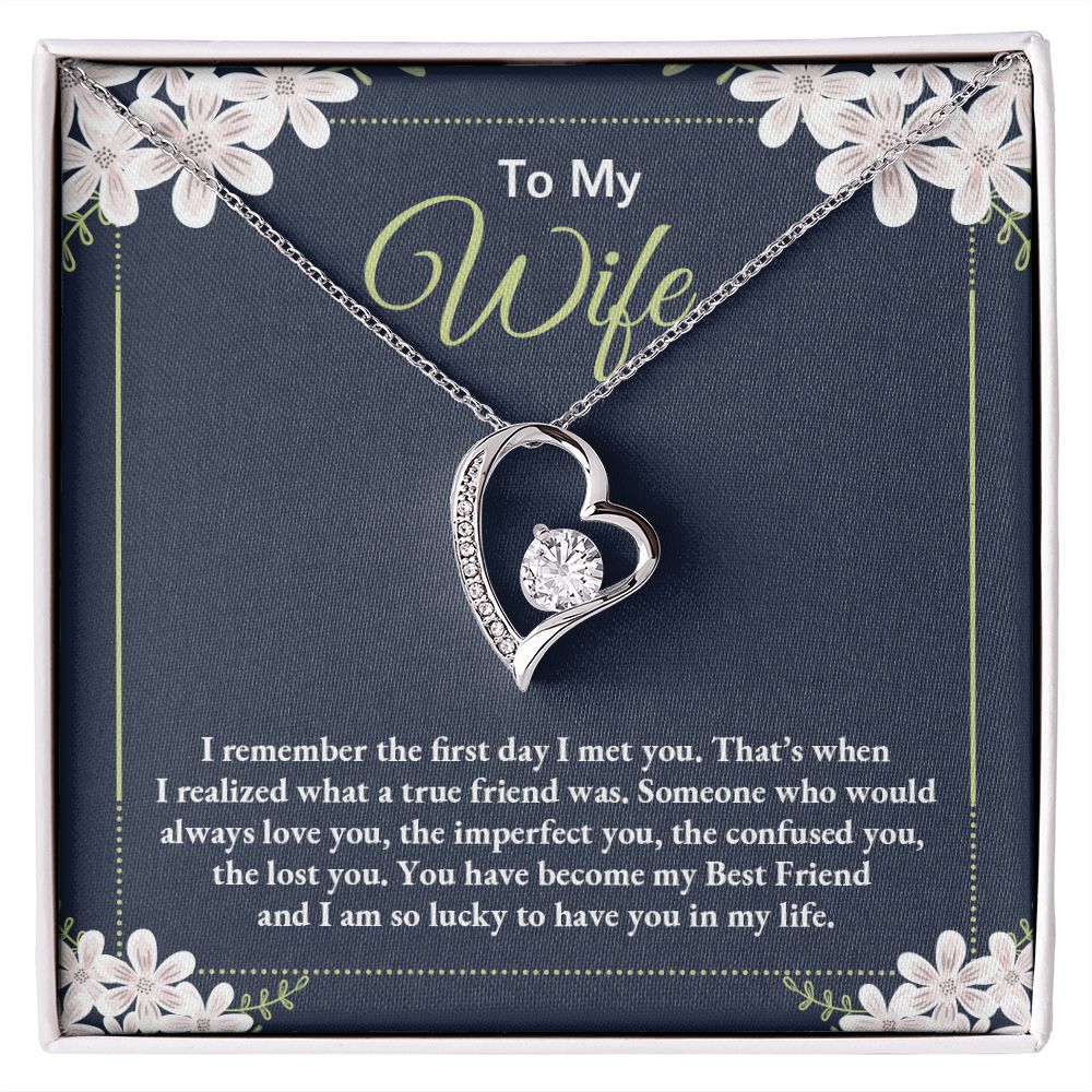 Birthday Gifts For Wife, Necklace Gifts For Wife From Husband, To My Wife Jewelry For Women , To My Wife Necklace  from Husband Wedding Anniversary Present For Wife, Beautiful Wife Jewelry Christmas28 Forever Love Necklace