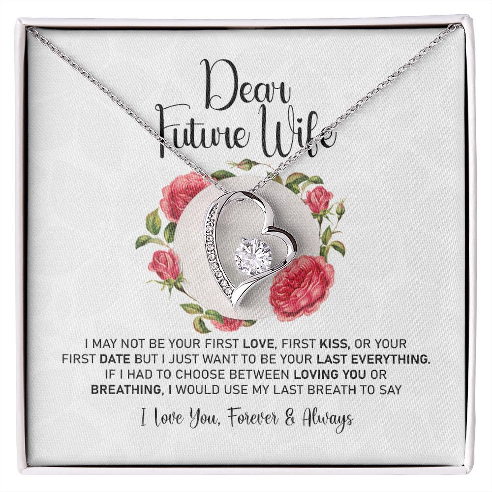 To My Girlfriend Necklace from Boyfriend To My Future Wife Necklace Jewelry For Girlfriend Gift For Girlfriend Gift for Her Romantic Birthday Valentines Day Gift For Girlfriend Gifts Necklaces 8 Forever Love Necklace