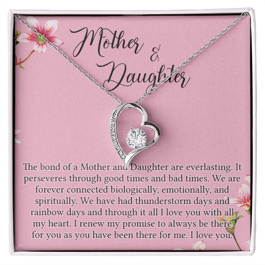 To My Mother Mom Bestfriend Best Mommy Mother In Law Stepmom For Mothers Day Birthday From Son Daughter Stepson Stepdaughter Necklace Gift Forever Love Necklace