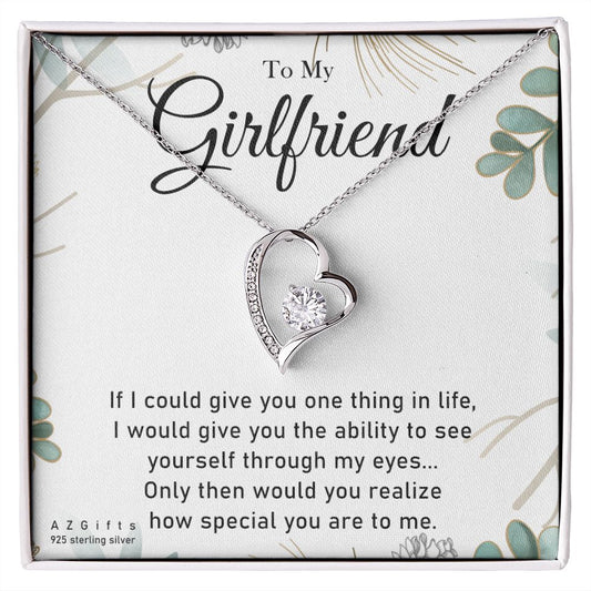 To My Girlfriend Necklace from Boyfriend To My Future Wife Necklace Jewelry For Girlfriend Gift For Girlfriend Gift for Her Romantic Birthday Valentines Day Gift For Girlfriend Gifts Necklaces 9 Forever Love Necklace