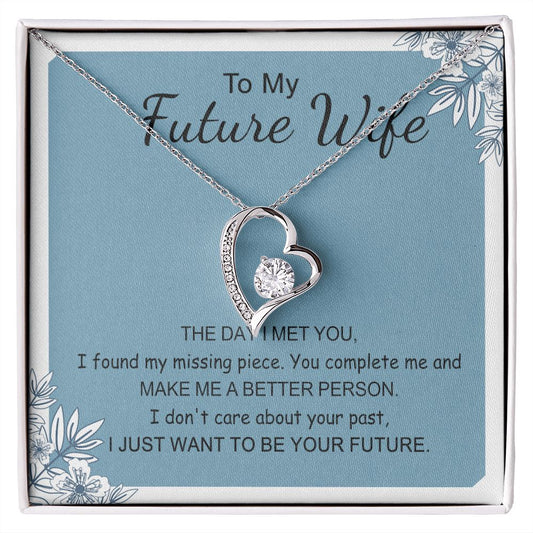 To My Girlfriend Necklace from Boyfriend To My Future Wife Necklace Jewelry For Girlfriend Gift For Girlfriend Gift for Her Romantic Birthday Valentines Day Gift For Girlfriend Gifts Necklaces 6 Forever Love Necklace