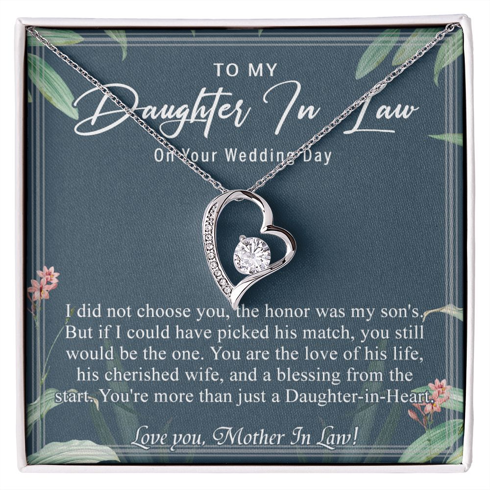 Daughter In Law Gifts Ideas, Daughter In Law Necklace, Gifts For Future Daughter In Law, Daughter In Law Birthday Gifts, Daughter-in-law Gifts From Mother In Law, Birthday Gifts For Daughter6 Forever Love Necklace