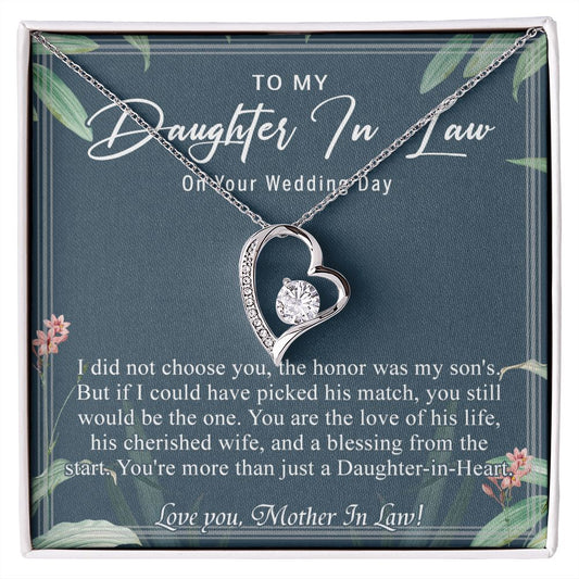 Daughter In Law Gifts Ideas, Daughter In Law Necklace, Gifts For Future Daughter In Law, Daughter In Law Birthday Gifts, Daughter-in-law Gifts From Mother In Law, Birthday Gifts For Daughter6 Forever Love Necklace
