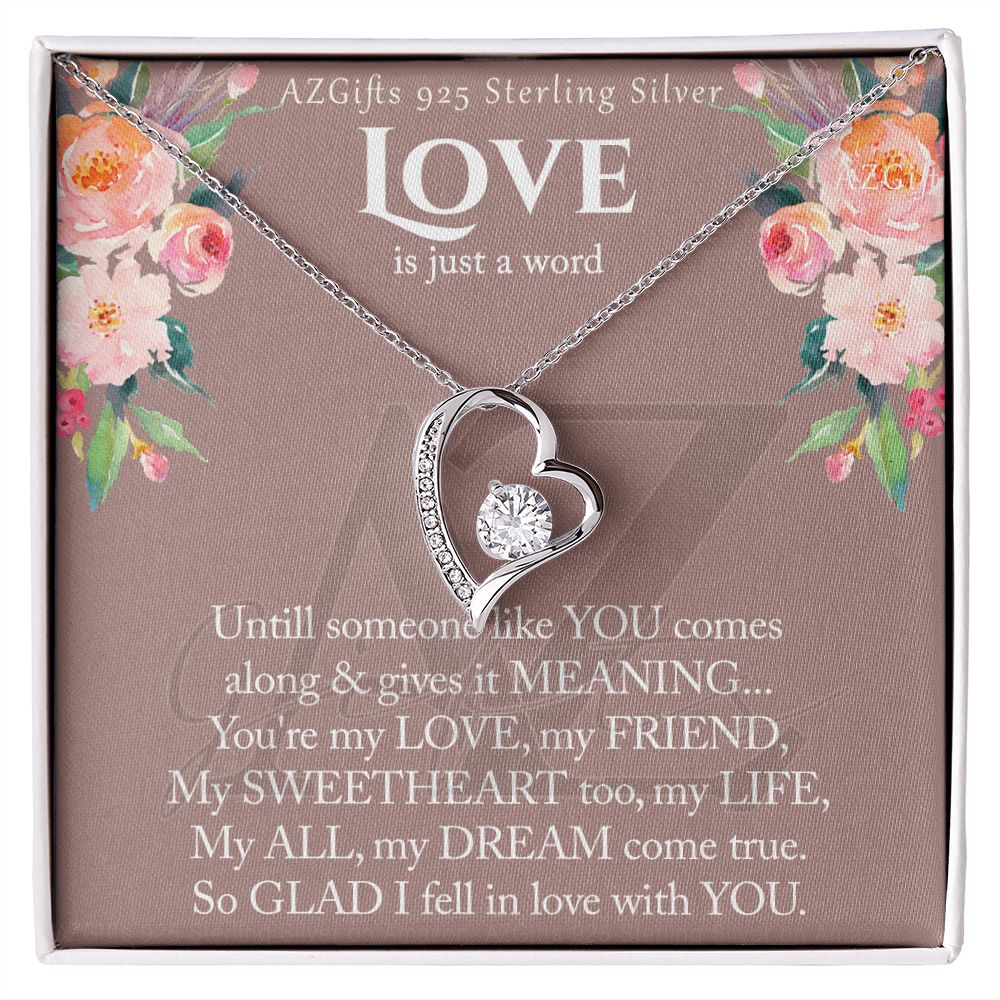 To My Wife Necklace from Husband, Luxury Necklace for Women, Personaled Forever Love Necklace