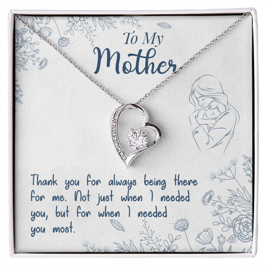 To My Mom Necklace Pendant Gift From Daughter Necklace I Needed You Most Gift For To Mom Happy Mother's Day Mother In Law Gift On Birthday Anniversary Gift 30821 Forever Love Necklace
