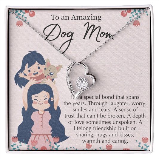 Love Knot Necklace, Dog Mom Gift For Mother's Day, Dog Mom Necklace For Women, Dog Mama Sentimental Gift, Dog Lover Gifts For Her, Unique Forever Love Necklace