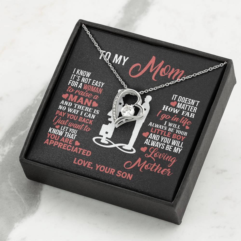 Mom Necklace Mothers Day Gift From Son To My Mom Forevere Love Necklace Gift Mom