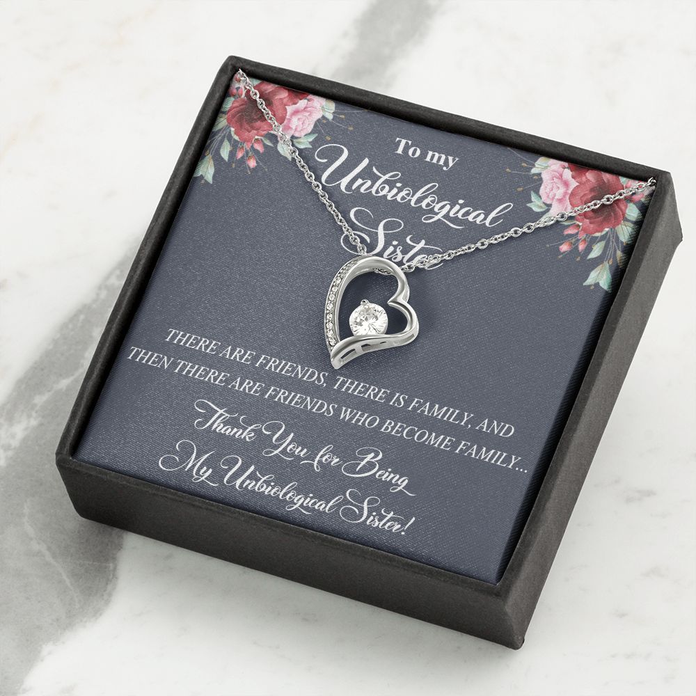 Unbiological Sister Alluring Beautiful Necklace, Best Friend Necklace, Soul Gift Forever Love Necklace