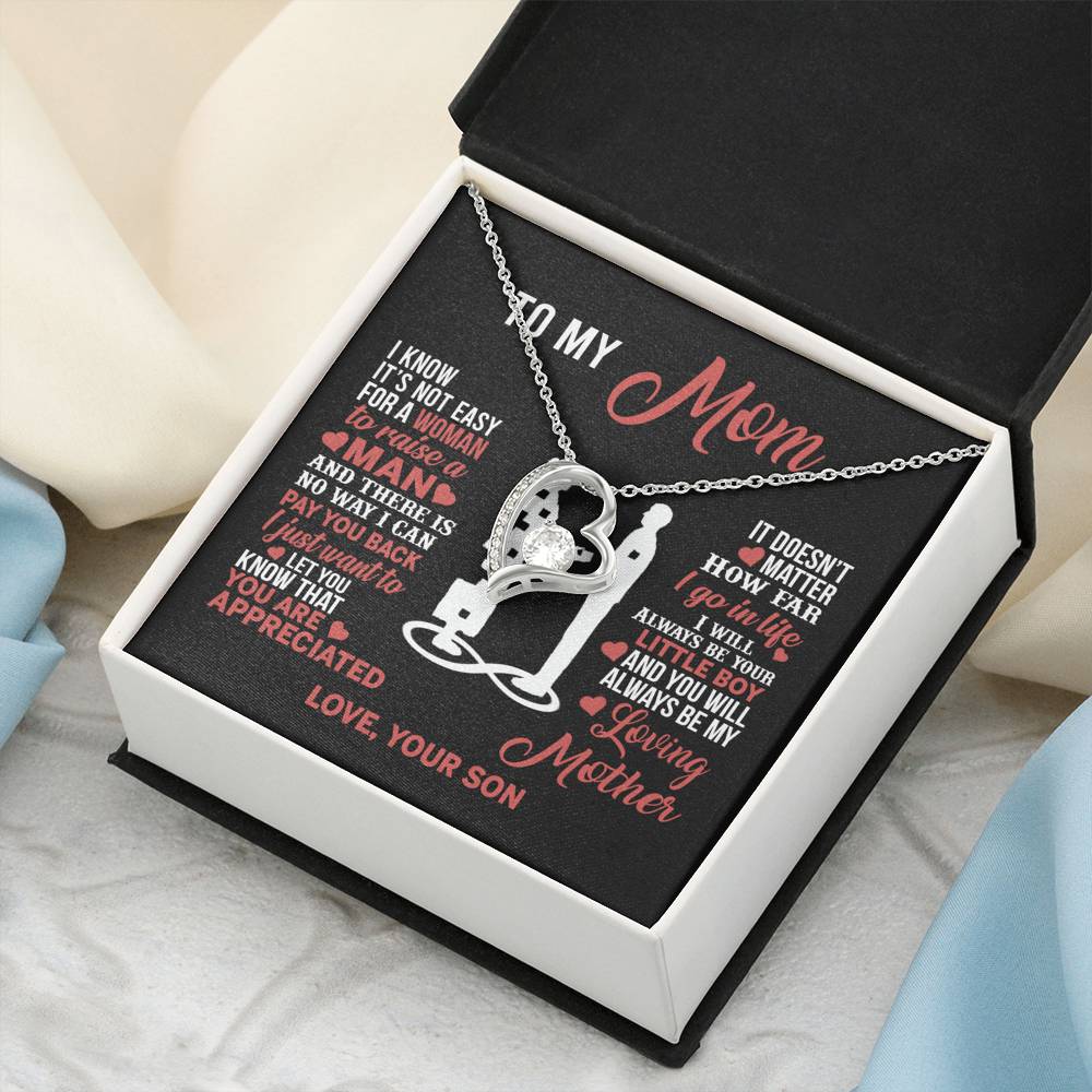 Mom Necklace Mothers Day Gift From Son To My Mom Forevere Love Necklace Gift Mom