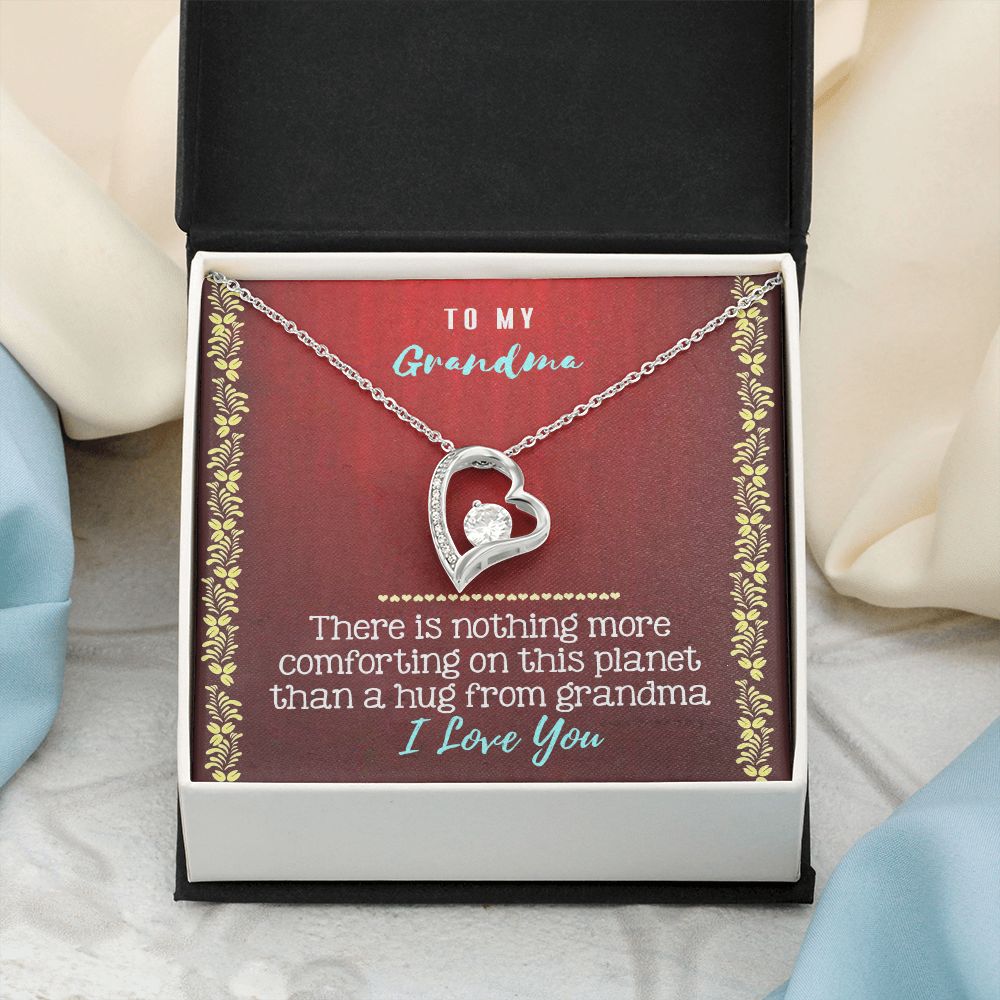 To My Grandma Necklace, Gift for Grandmother Necklace, Mothers Day Gift For Grandma Nana, Grandma Jewelry From Grandchildren GrandKids , Jewelry Box Gift For Grandma Grandmother20 Forever Love Necklace