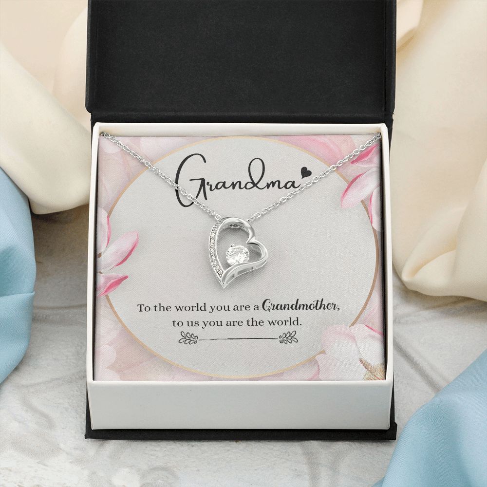To My Grandma Necklace, Gift for Grandmother Necklace, Mothers Day Gift For Grandma Nana, Grandma Jewelry From Grandchildren GrandKids , Jewelry Box Gift For Grandma Grandmother8 Forever Love Necklace