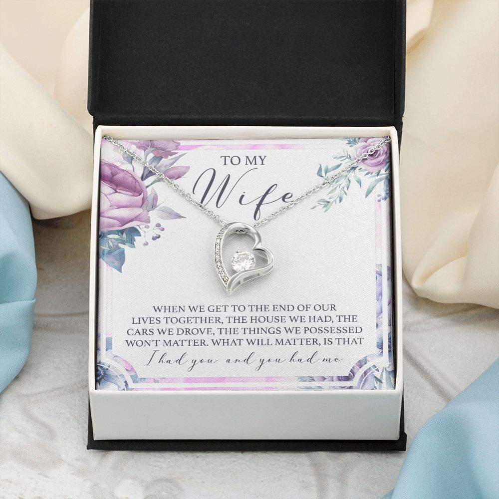 Birthday Gifts For Wife, Necklace Gifts For Wife From Husband, To My Wife Jewelry For Women , To My Wife Necklace  from Husband Wedding Anniversary Present For Wife, Beautiful Wife Jewelry Christmas 5 Forever Love Necklace