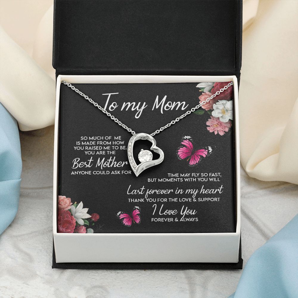 To My Mom Necklace, Gift For Mom, Mother's Day Gift from Daughter, Mom Jewelry Gift for Mothers Day, Birthday Gift for Mother, Moms Gift from Daughter Son, Necklace for Mom Mother 13 Forever Love Necklace
