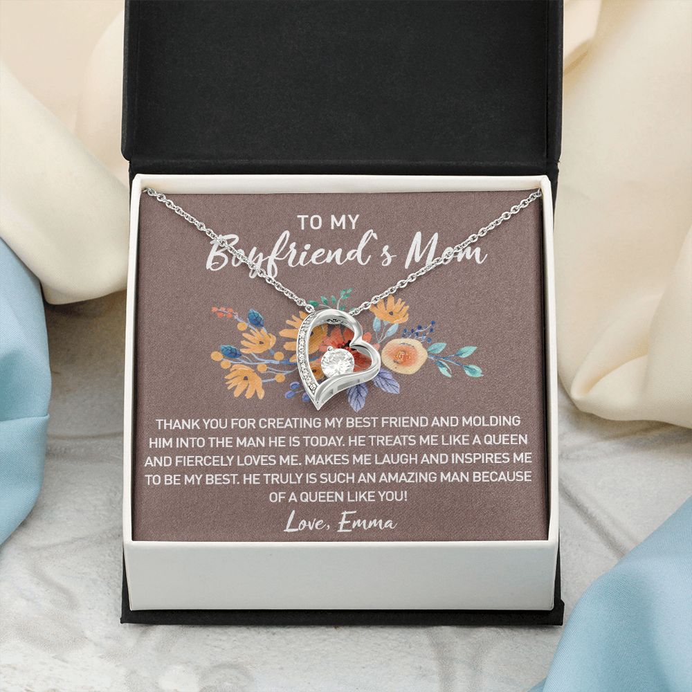 Gift for Boyfriend's Mom, Boyfriend Mom Gift, To My Boyfriends Mom's Gift, Mother's Day Gift for Boyfriends Mom, Boyfriend Mom Forever Love Necklace