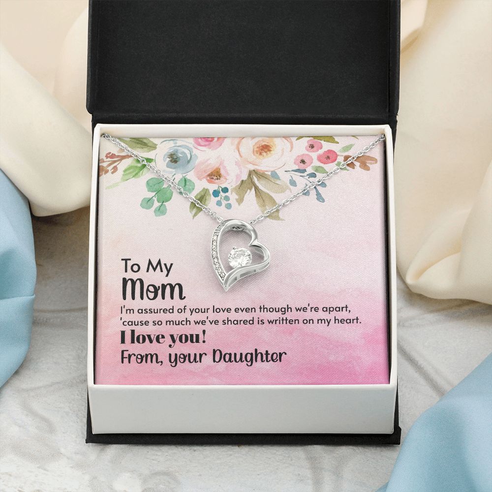 To My Mom Necklace, Gift For Mom, Mother's Day Gift from Daughter, Mom Jewelry Gift for Mothers Day, Birthday Gift for Mother, Moms Gift from Daughter Son, Necklace for Mom Mother 21 Forever Love Necklace