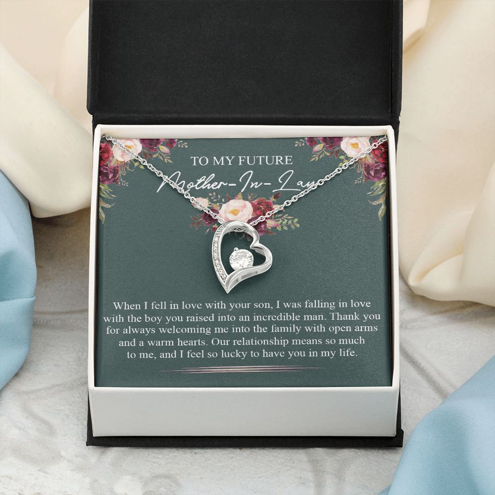 Mother in Law Necklace, Jewelry for Women, Future Mother in Law Gifts from Daughter in Law, Mother of Bride Gifts For Mother in Law, Birthday Gifts For Mother In Law From Daughter In Law5 Forever Love Necklace
