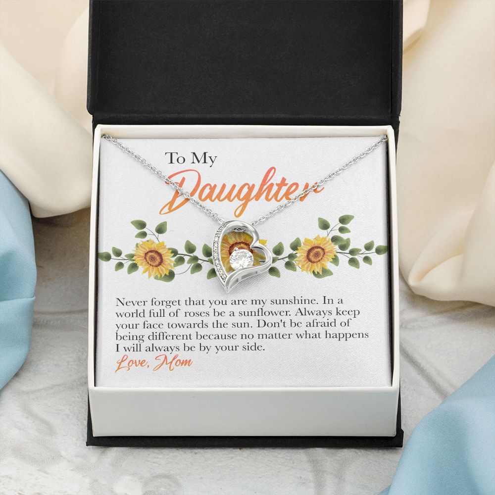 Mother Daughter Gift Ideas, To My Daughter Gift Necklace from Mom, Jewelry Pendant Present for Daughter, Birthday Christmas Gift Graduation Gifts for Daughters, Mother and Daughter Necklace 30 Forever Love Necklace