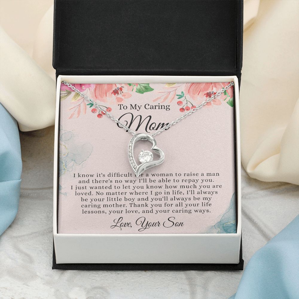 To My Mom Necklace, Mom Gift From Son, Mom gifts, Gift for Mom From Son, Mom Mothers Day Gift From Son, To my Mom Necklace, Mom Gift Necklace, Mother Birthday Gift From Son Forever Love Necklace