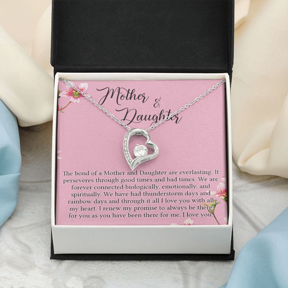 To My Mother Mom Bestfriend Best Mommy Mother In Law Stepmom For Mothers Day Birthday From Son Daughter Stepson Stepdaughter Necklace Gift Forever Love Necklace