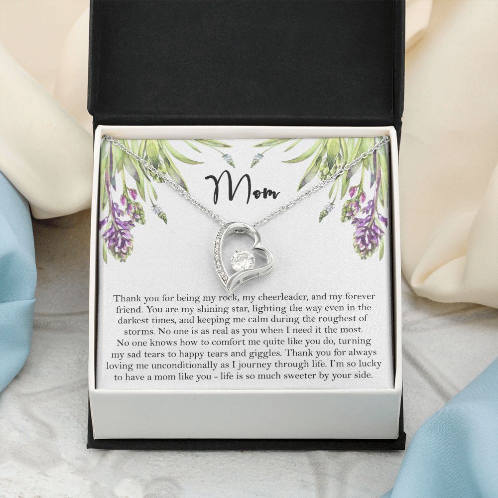 To My Mom Necklace, Gift For Mom, Mother's Day Gift from Daughter, Mom Jewelry Gift for Mothers Day, Birthday Gift for Mother, Moms Gift from Daughter Son, Necklace for Mom Mother 6 Forever Love Necklace