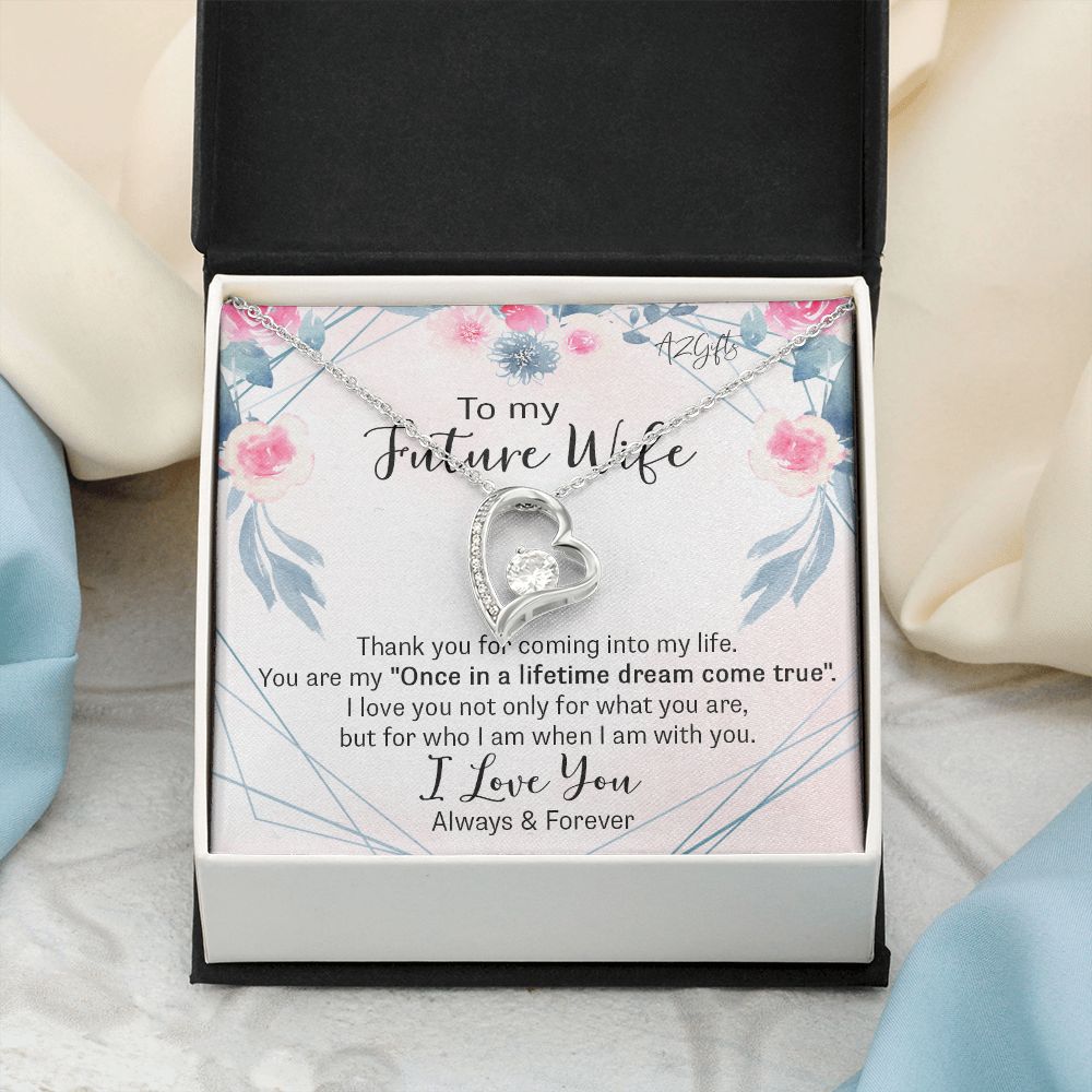 To My Girlfriend Necklace from Boyfriend To My Future Wife Necklace Jewelry For Girlfriend Gift For Girlfriend Gift for Her Romantic Birthday Valentines Day Gift For Girlfriend Gifts Necklaces for Forever Love Necklace