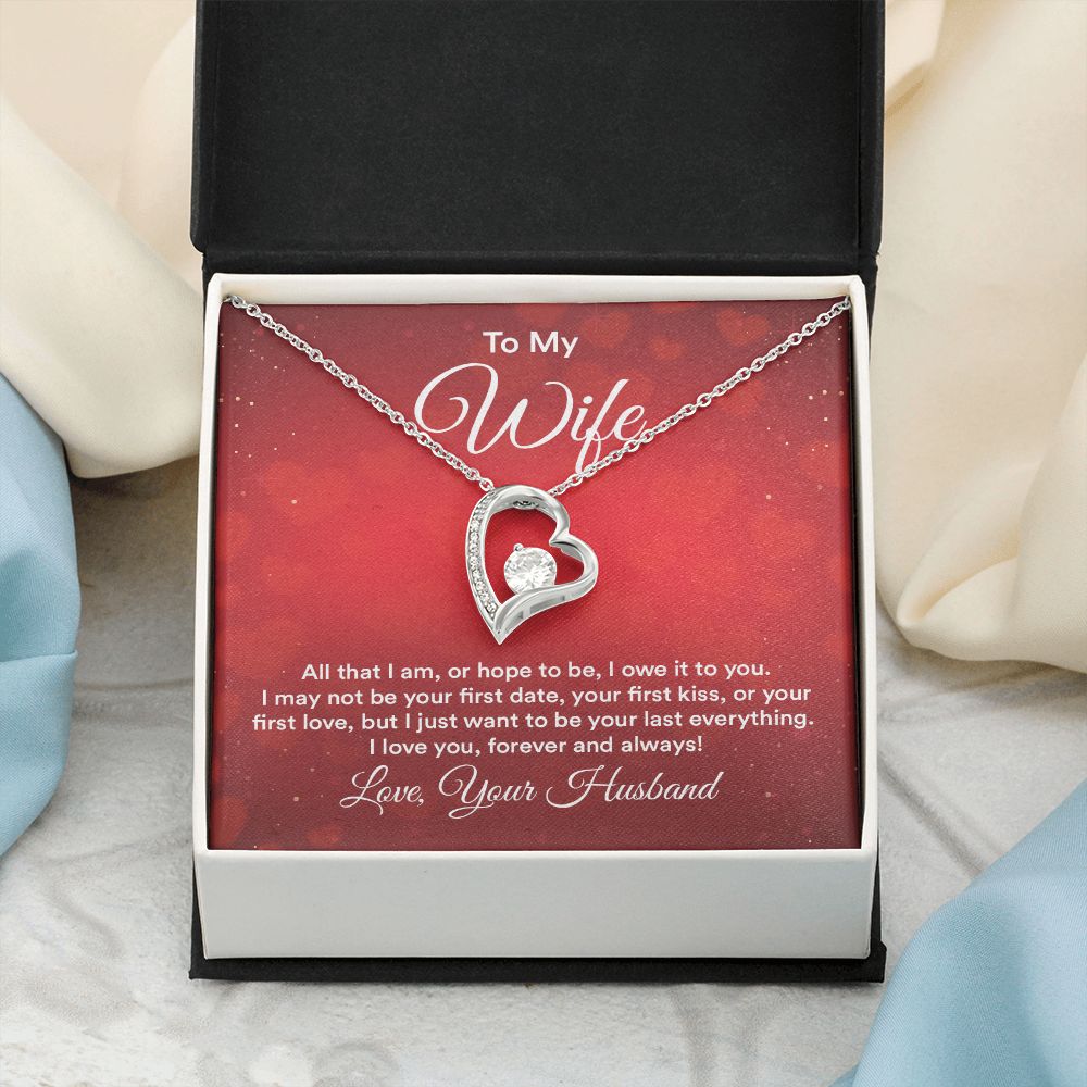 Birthday Gifts For Wife, Necklace Gifts For Wife From Husband, To My Wife Jewelry For Women , To My Wife Necklace  from Husband Wedding Anniversary Present For Wife, Beautiful Wife Jewelry Christmas30 Forever Love Necklace