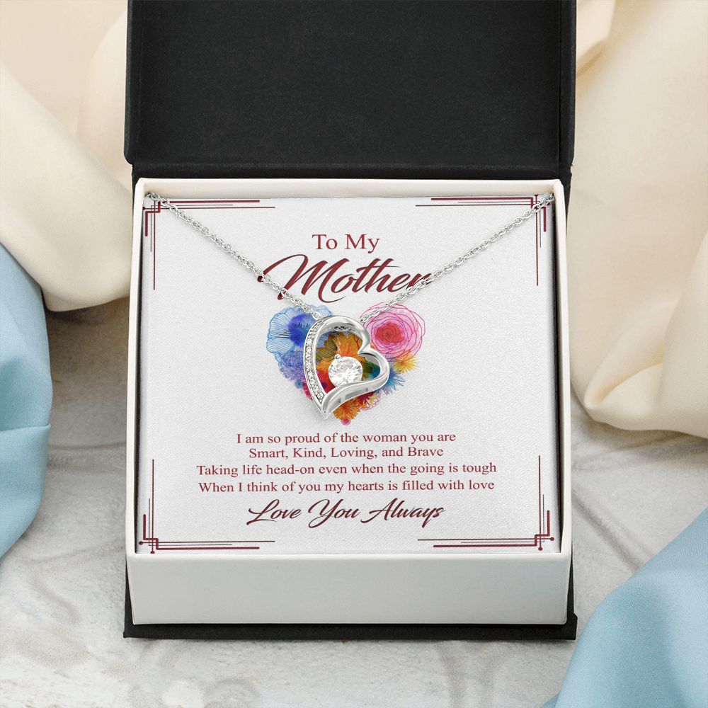 To My Mom Necklace, Gift For Mom, Mother's Day Gift from Daughter, Mom Jewelry Gift for Mothers Day, Birthday Gift for Mother, Moms Gift from Daughter Son, Necklace for Mom Mother 8 Forever Love Necklace