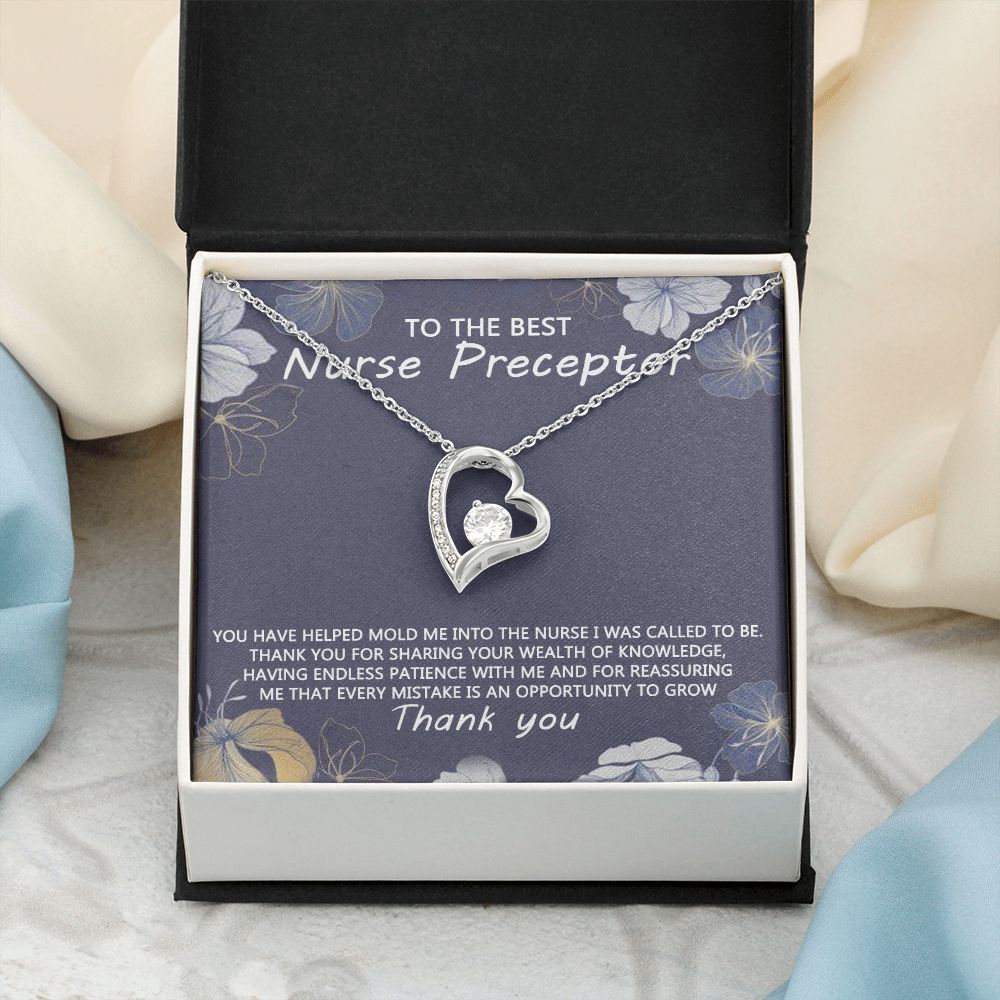 Congratulations Jewelry Necklace, Nurse Preceptor Gift, nurse preceptor Jewelry thank you Card Necklace To The Best Nurse Preceptor Necklace On Graduation Gift Necklace Graduation Gift for Her Forever Love Necklace