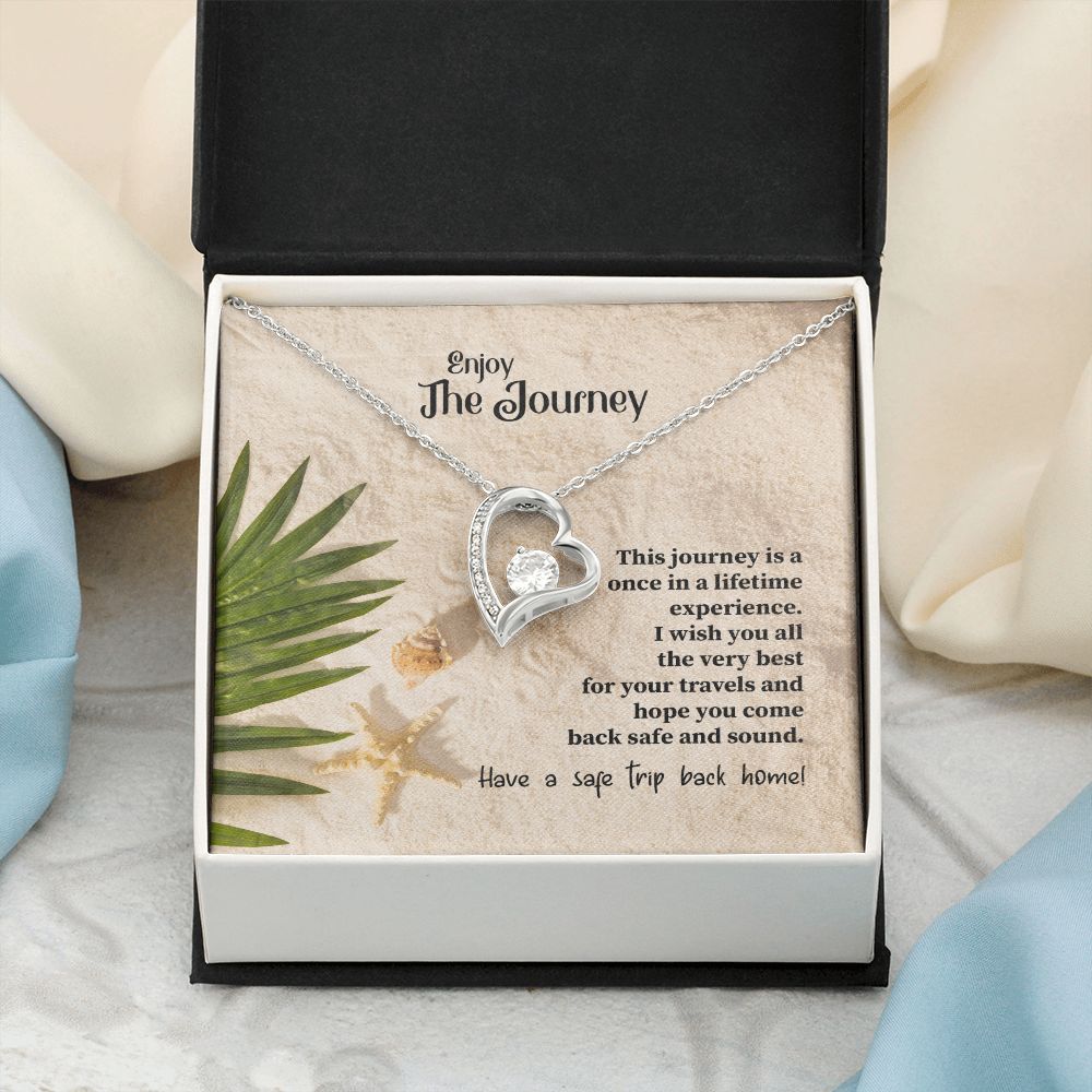 To My Mom Mother Necklace Pendant Gift Enjoy Your Journey By Sanad With Message Card Gift For Mom Forever Love Necklace