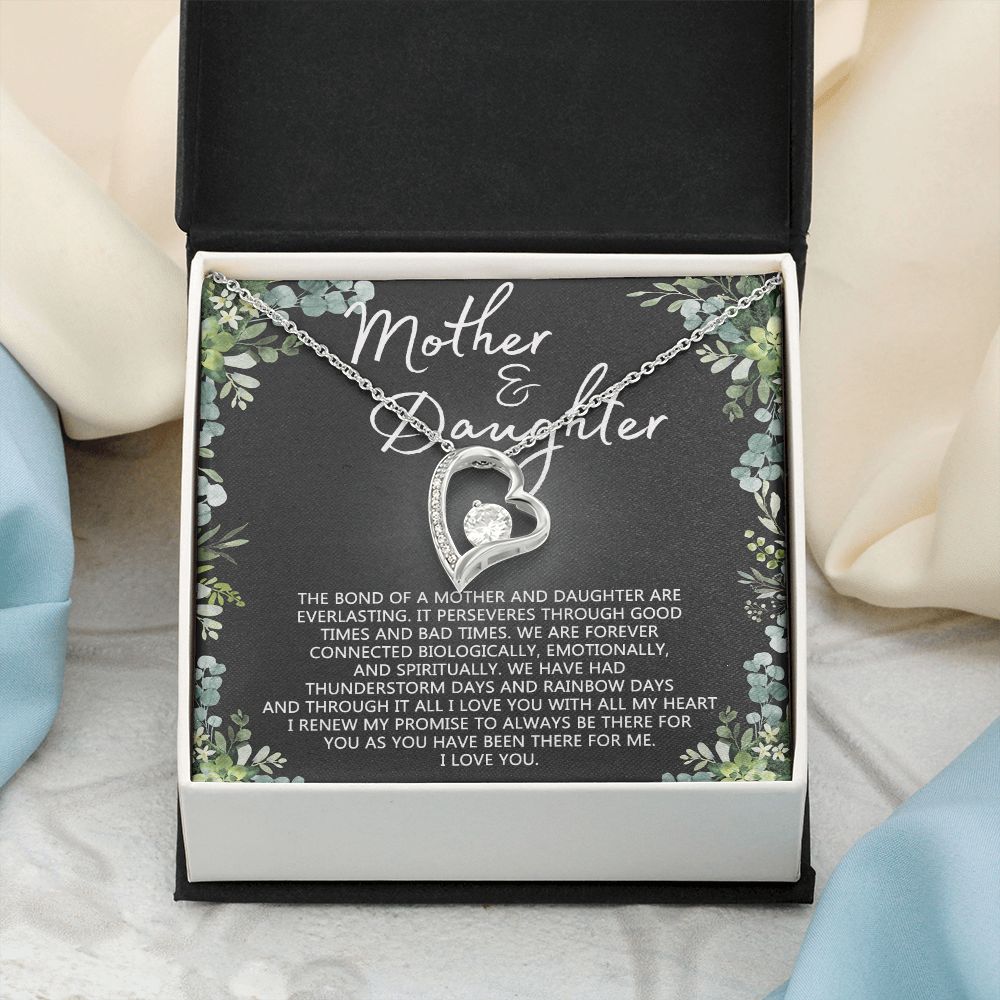 Mother Daughter Necklace Mothers day Necklace Mother Daughter Gift Mother Daughter Jewelry Gift For Daughter From Mom Daughter Mother Birthday Gift Forever Love Necklace
