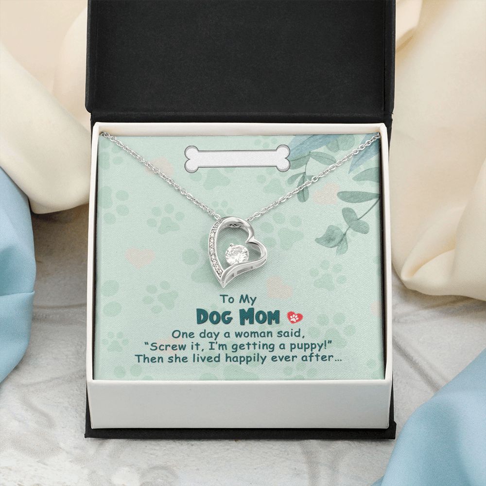 Love Knot Necklace, Dog Mom Gift For Mother's Day, Dog Mom Necklace For Women, Dog Mama Sentimental Gift, Dog Lover Gifts For Her, Unique1 Forever Love Necklace