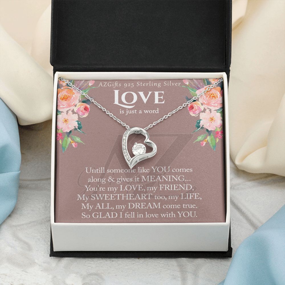 To My Wife Necklace from Husband, Luxury Necklace for Women, Personaled Forever Love Necklace