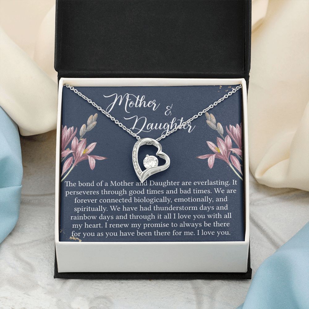 To My Mother Necklace Mom Bestfriend Best Mommy Mother In Law Stepmom For Mothers Day Birthday From Son Daughter Stepson Stepdaughter Necklace Gift Forever Love Necklace