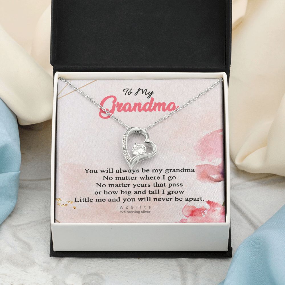 To My Grandma Necklace, Gift for Grandmother Necklace, Mothers Day Gift For Grandma Nana, Grandma Jewelry From Grandchildren GrandKids , Jewelry Box Gift For Grandma Grandmother13 Forever Love Necklace