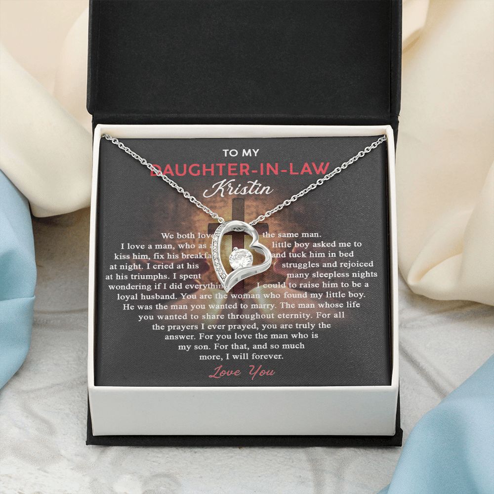 Daughter In Law Gifts Ideas, Daughter In Law Necklace, Gifts For Future Daughter In Law, Daughter In Law Birthday Gifts, Daughter-in-law Gifts From Mother In Law, Birthday Gifts For Daughter8 Forever Love Necklace
