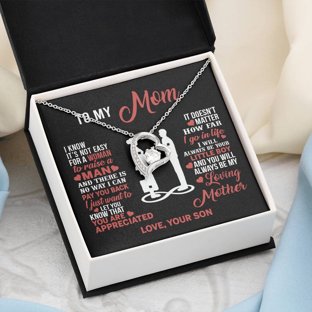 Mom Necklace Mothers Day Gift From Son To My Mom Forevere Love Necklace Gift Mom