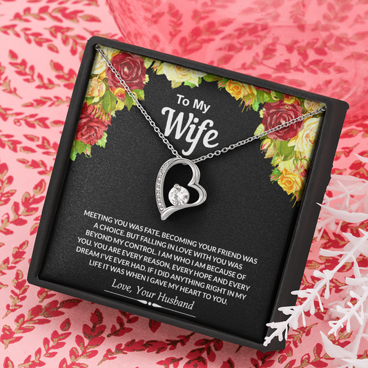 To My Wife Necklace from Husband Jewelry Gift For Wife Valentines Gift for Her