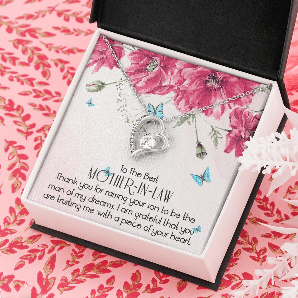 Mother in Law Necklace, Jewelry for Women, Future Mother in Law Gifts from Daughter in Law, Mother of Bride Gifts For Mother in Law, Birthday Gifts For Mother In Law From Daughter In Law1 Forever Love Necklace