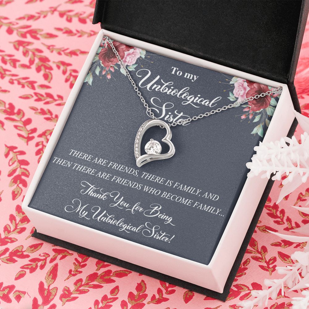 Unbiological Sister Alluring Beautiful Necklace, Best Friend Necklace, Soul Gift Forever Love Necklace